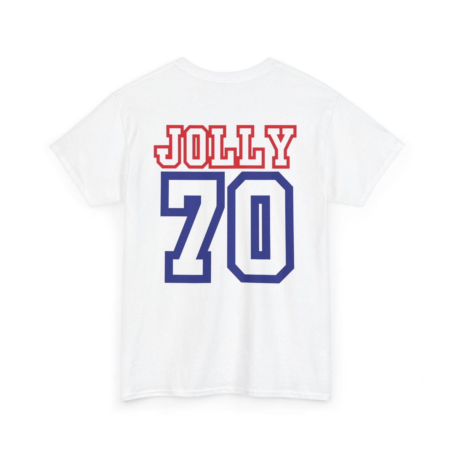 Custom- Jolly- Grandpa's Biggest Fan Unisex Heavy Cotton Tee - Patriotic Family Shirt