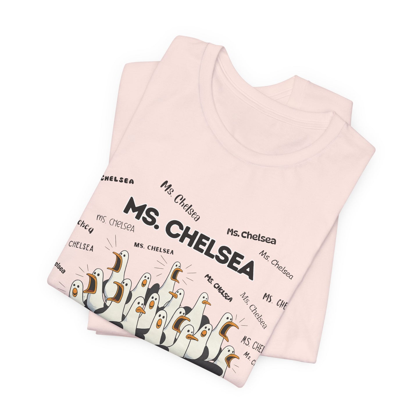 Ms. Chelsea- Penguin Choir T-Shirt — Funny Teacher Personalized Tee