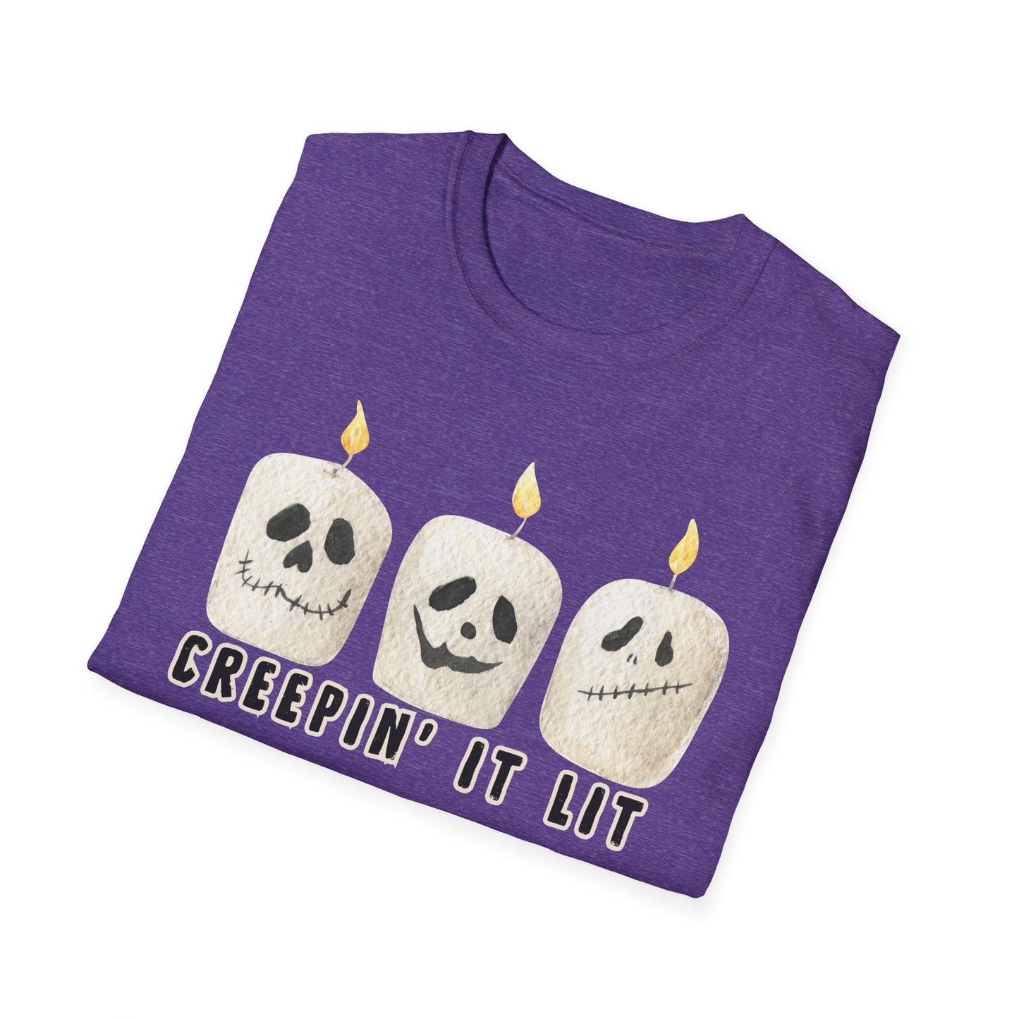 Creepin' it Lit Halloween Themed T-Shirt- Unisex Softstlye