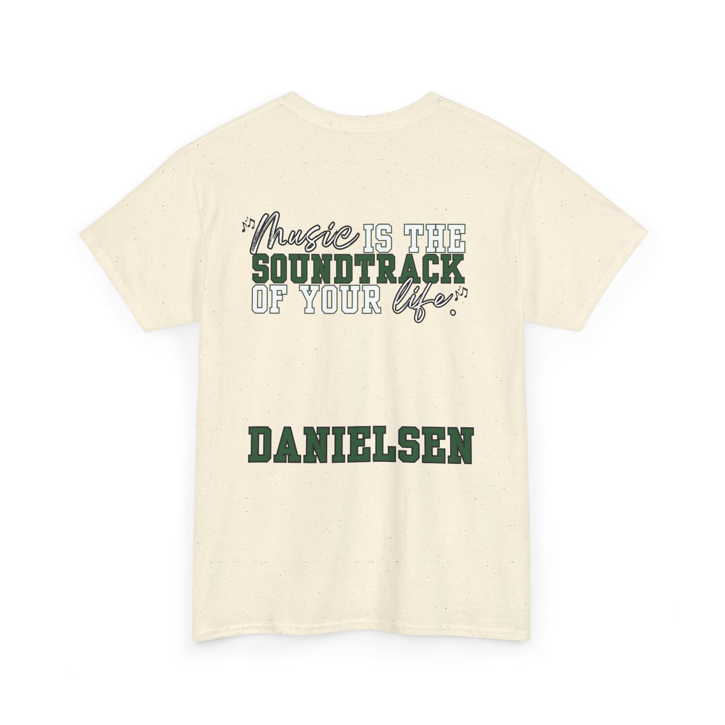 Danielsen- Floyd Music Heavy Cotton Tee - "Music is the Soundtrack of Your Life" Unisex T-Shirt- Personalized