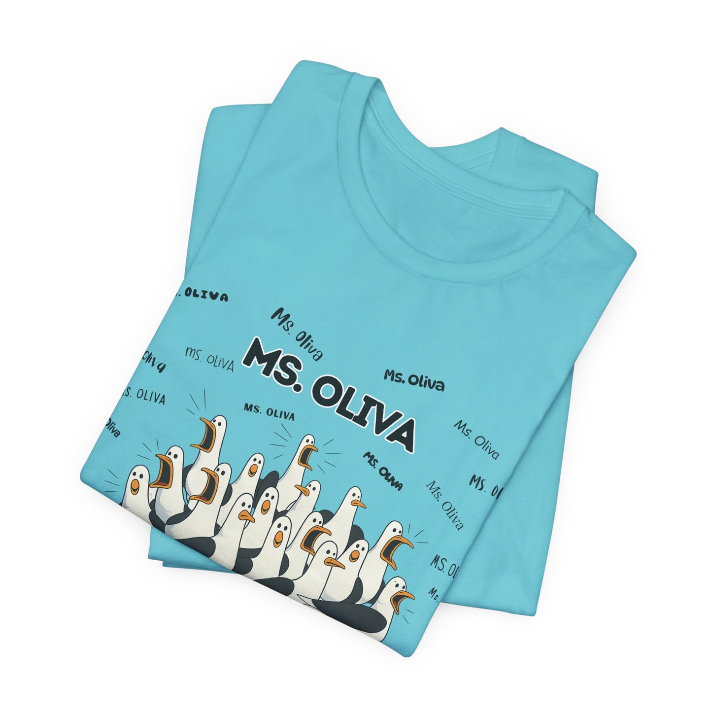 Ms. Oliva- Penguin Choir T-Shirt — Funny Teacher Personalized Tee