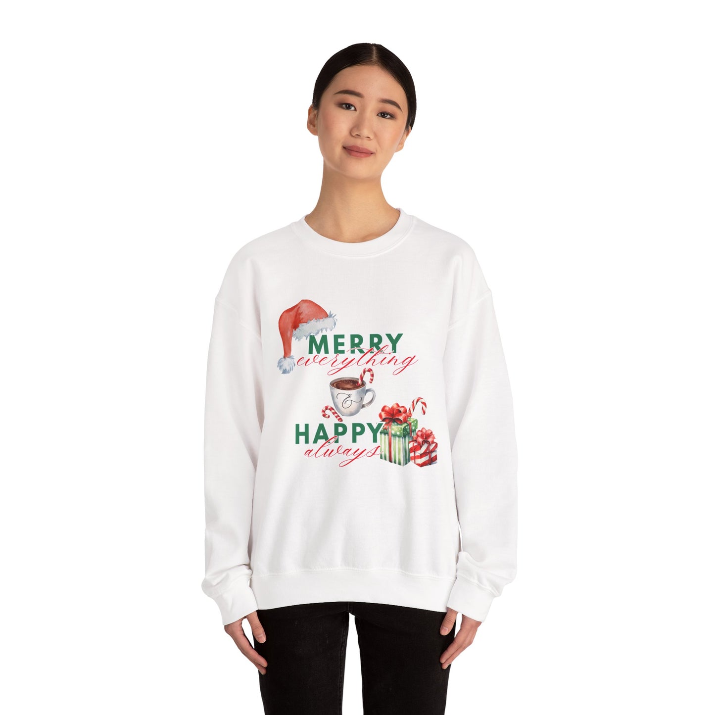 “Merry Everything, Happy Always” Christmas Crewneck