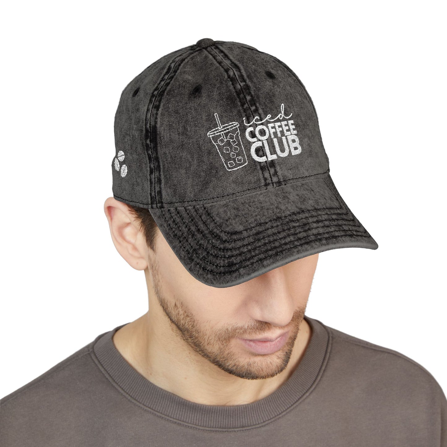 Vintage Coffee Club Cap - Stylish Embroidered Hat for Coffee Lovers