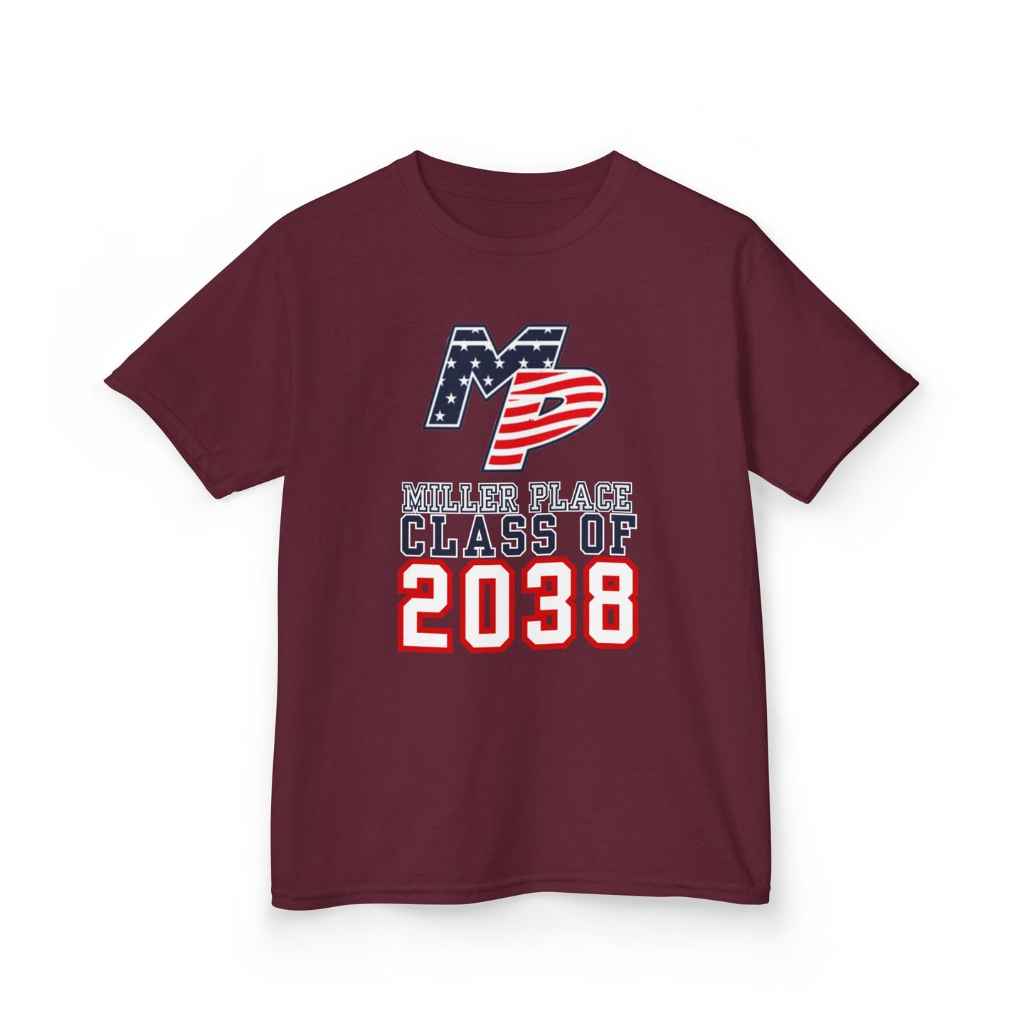 Miller Place Class of 2038 Kids Heavy Cotton Tee