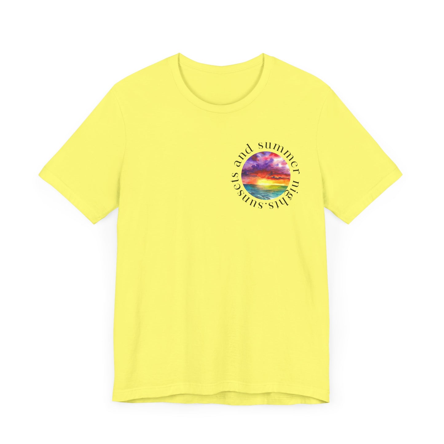 Sunset Lovers Tee, Summer Vibes T-Shirt, Unisex Graphic Tee, Beach Sunset Shirt
