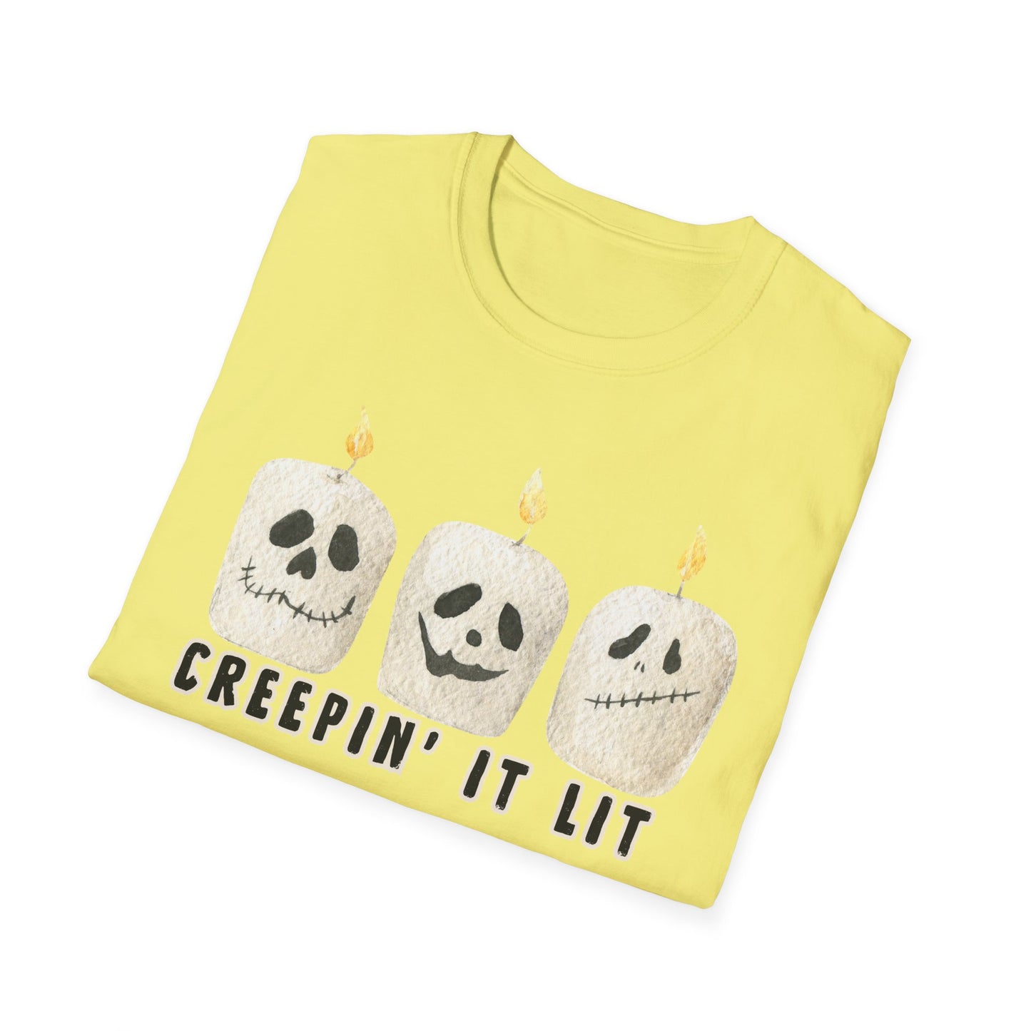 Creepin' it Lit Halloween Themed T-Shirt- Unisex Softstlye