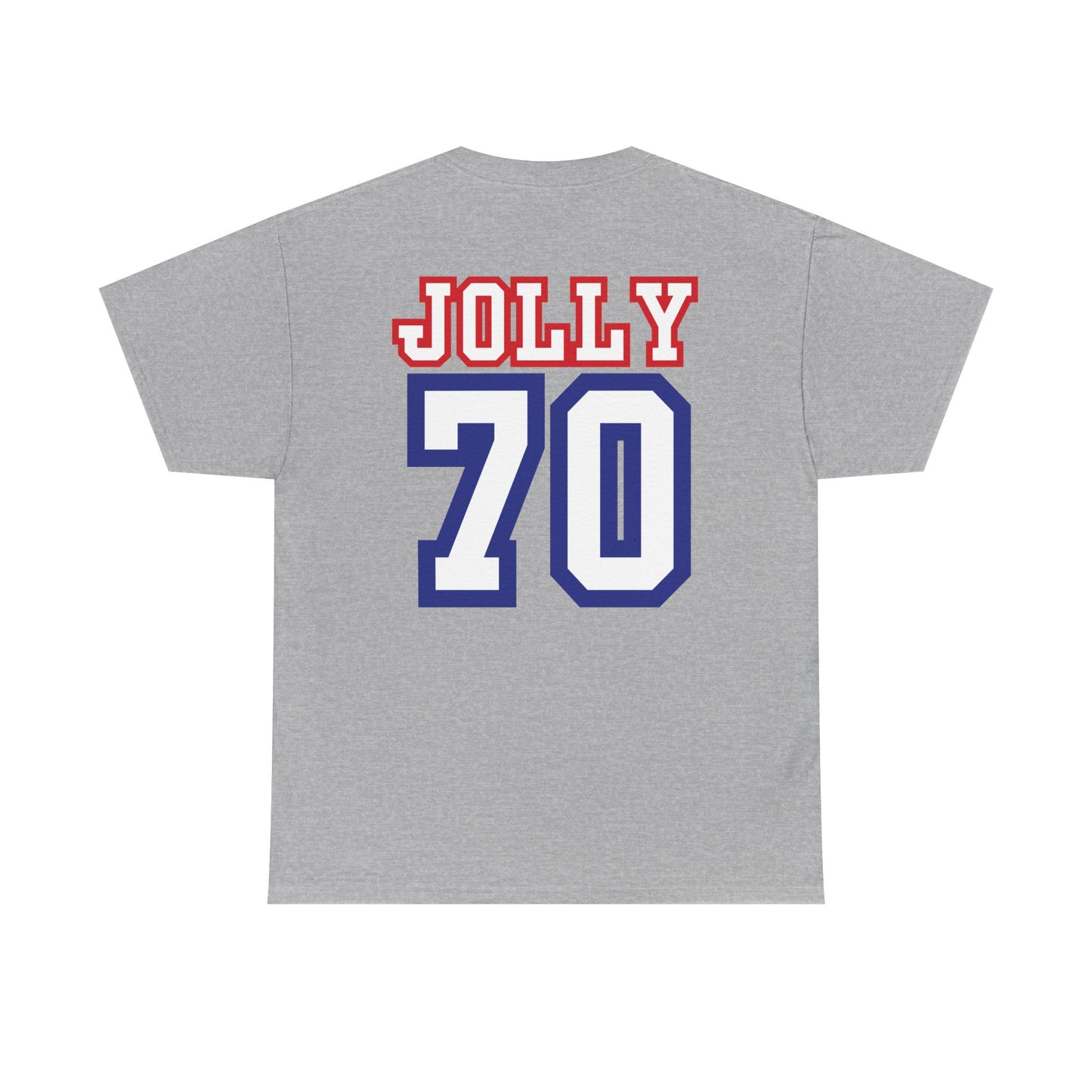 Custom- Jolly- Grandpa's Biggest Fan Unisex Heavy Cotton Tee - Patriotic Family Shirt