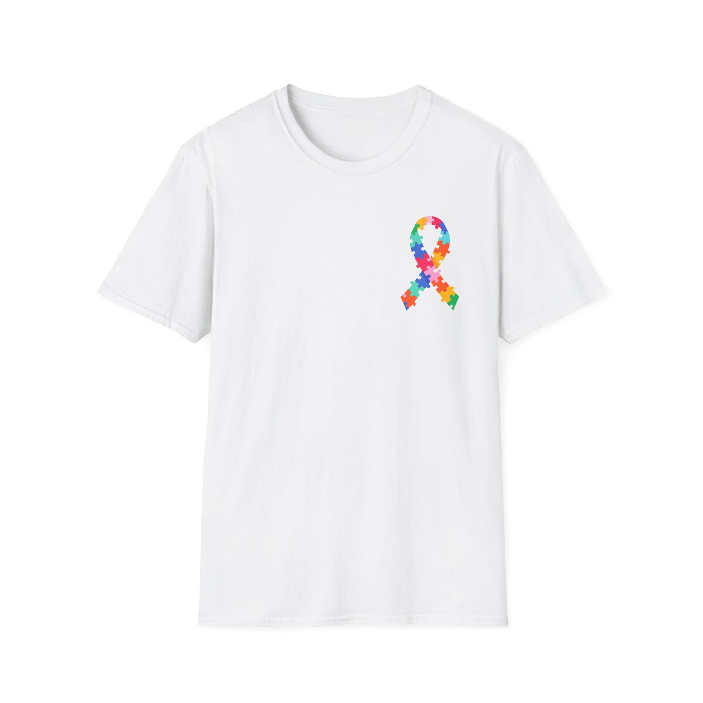 Autism Puzzle Piece & Ribbon T-Shirt — Awareness Collection