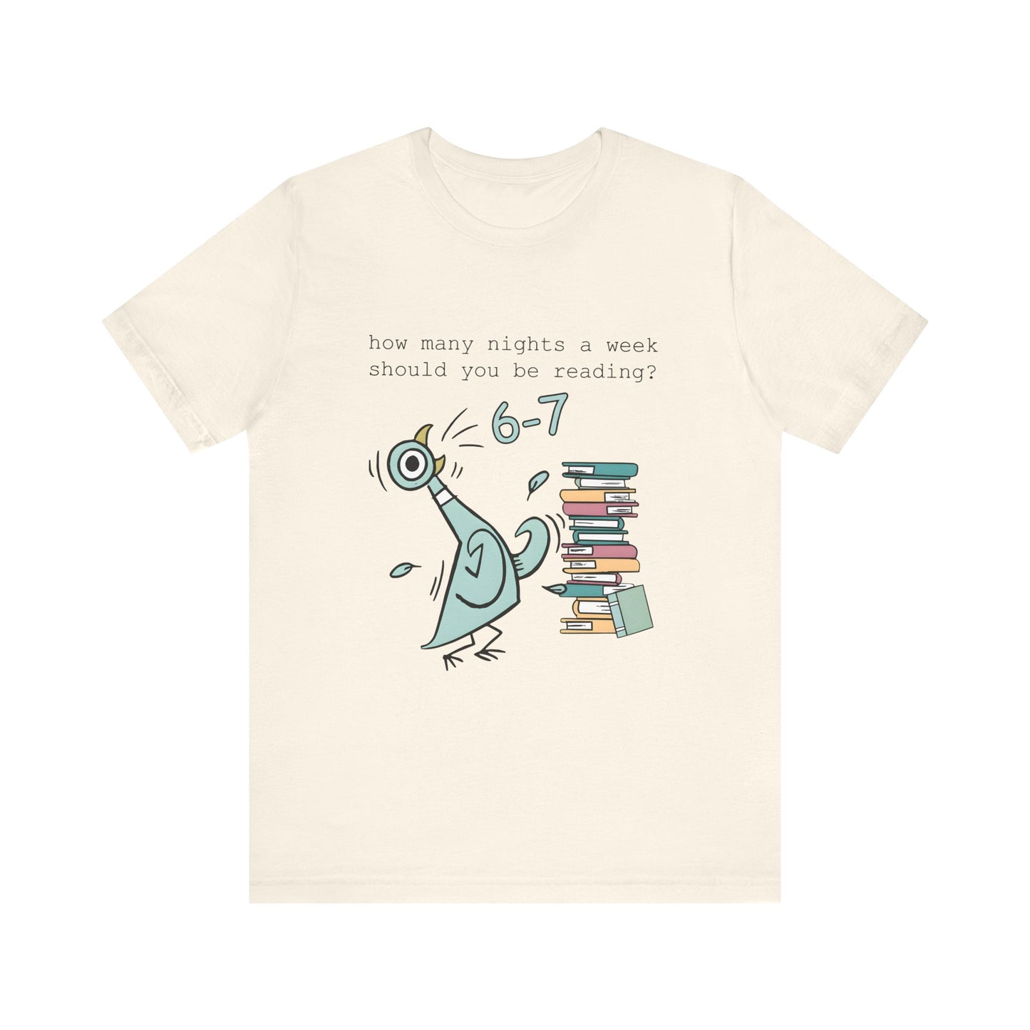 Pigeon Reading- 6 7 — Teacher Unisex T‑Shirt