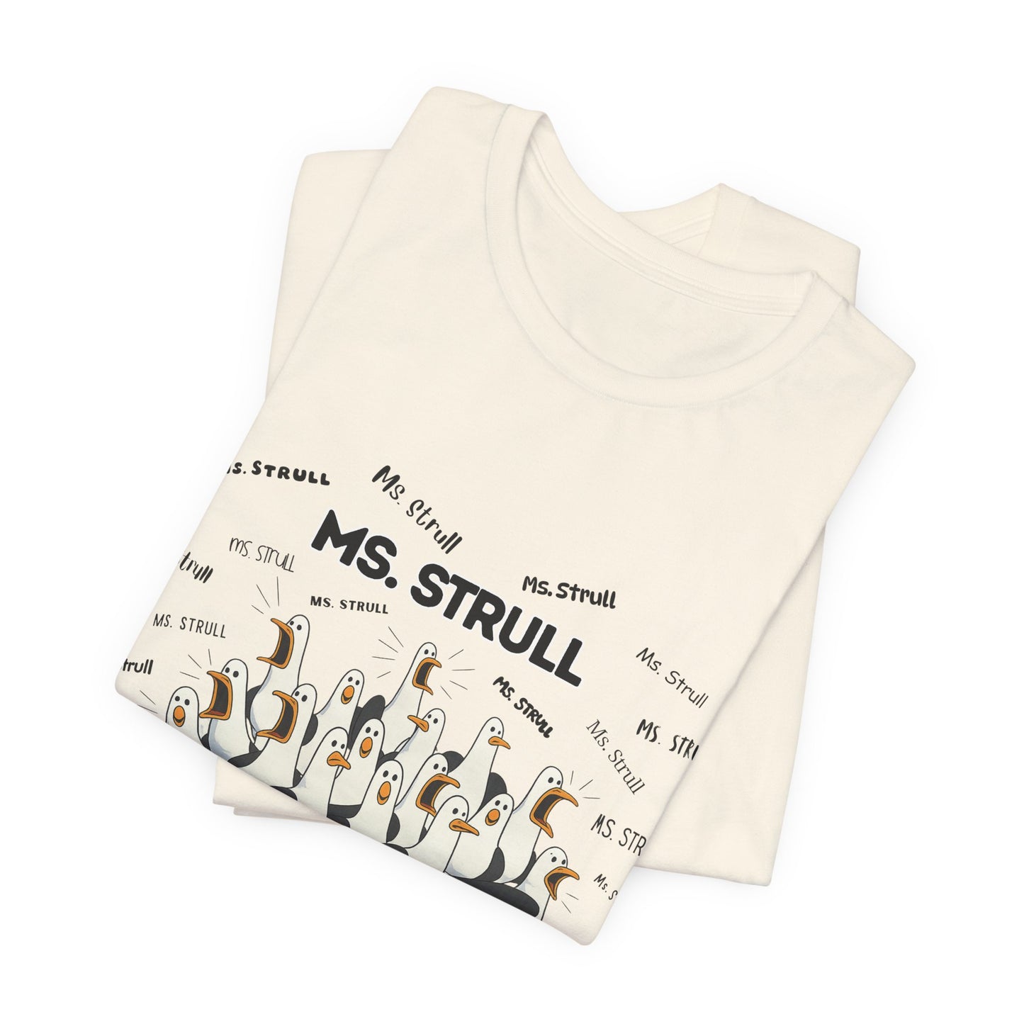 Mrs. Strull Penguin Choir T-Shirt — Funny Teacher Personalized Tee