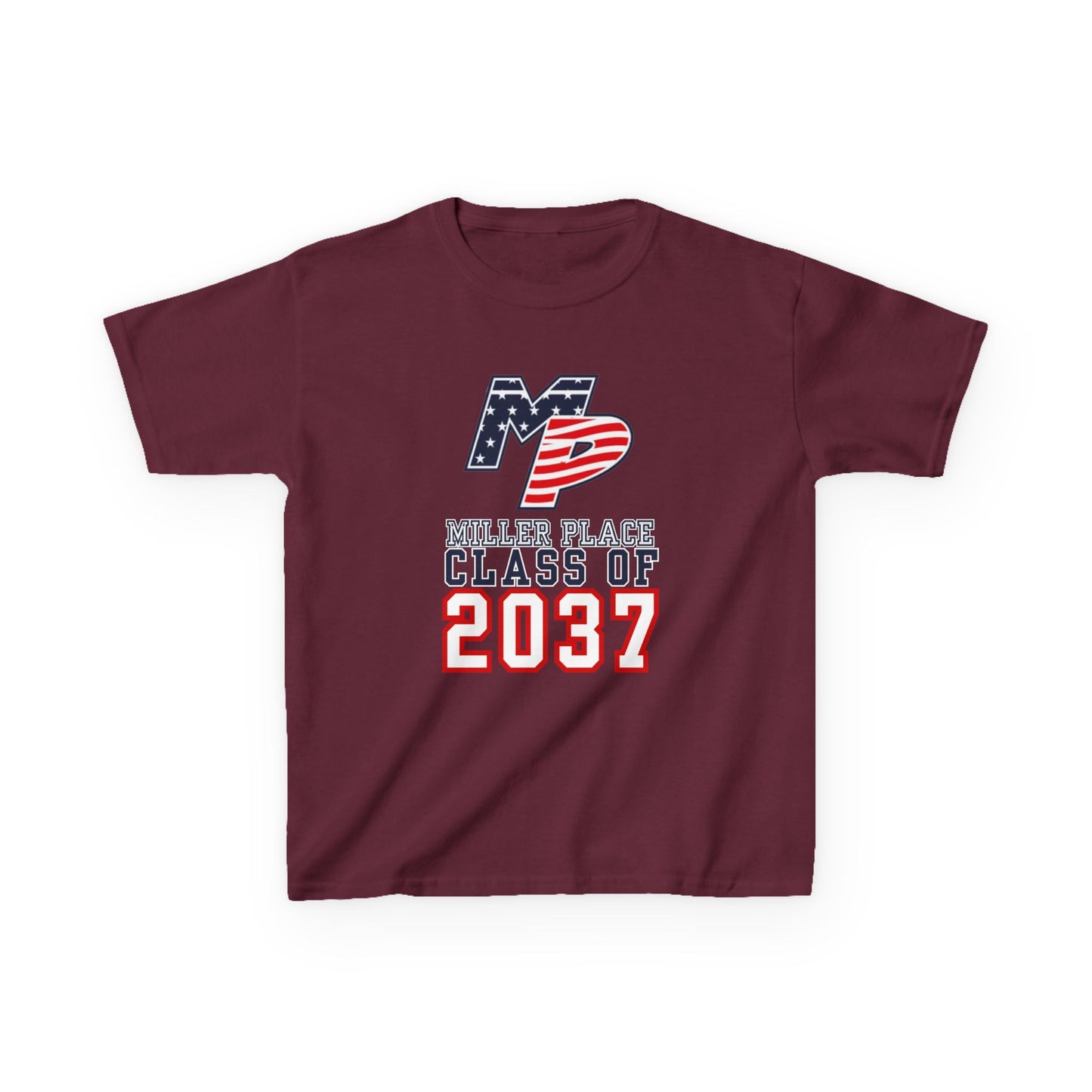 Miller Place Class of 2037 Kids Heavy Cotton Tee