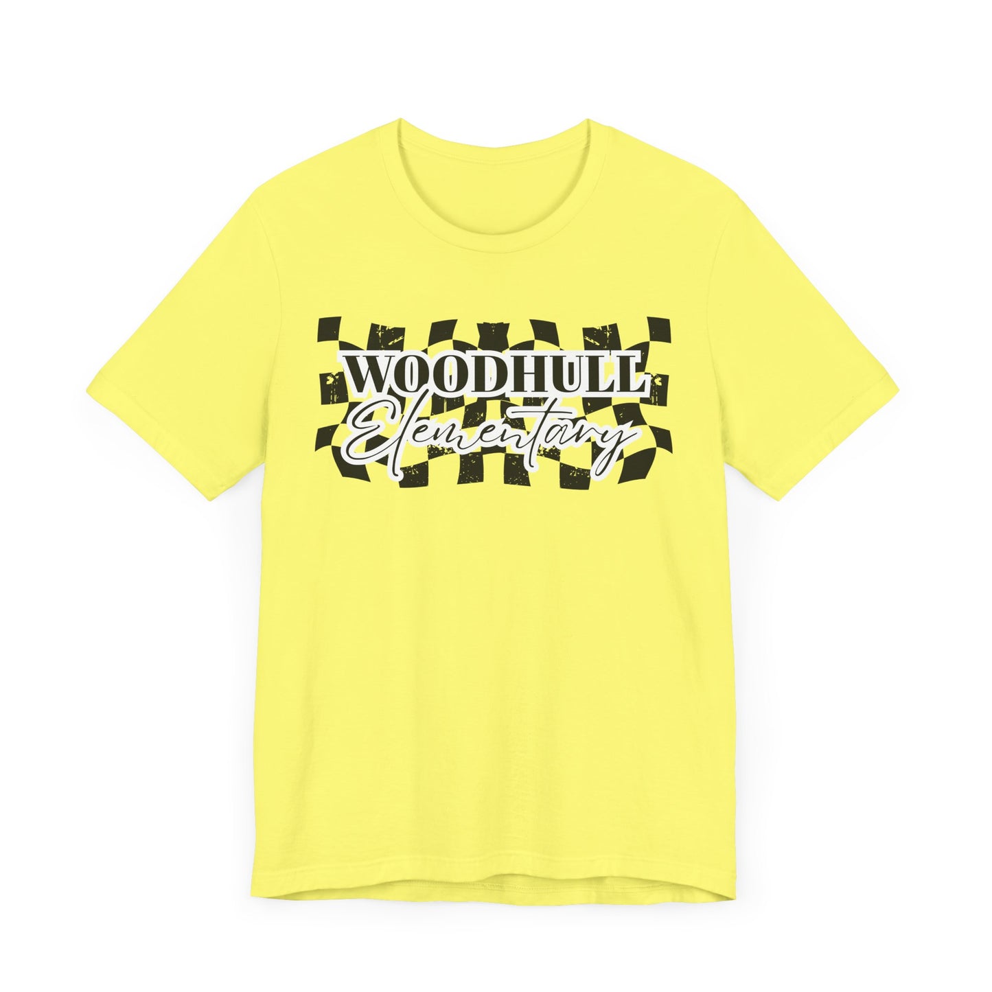Woodhull Checkered Logo Unisex Jersey Tee