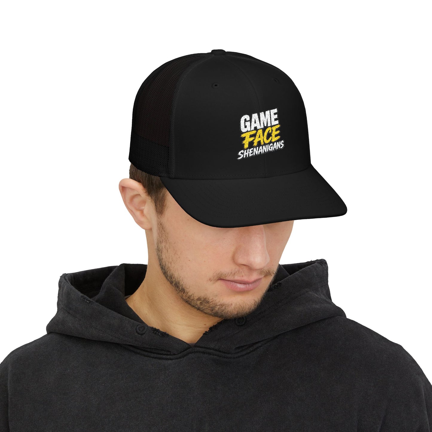 Game Face Shenanigans Option 2-  Embroidered Trucker Cap- Personalized Snapback