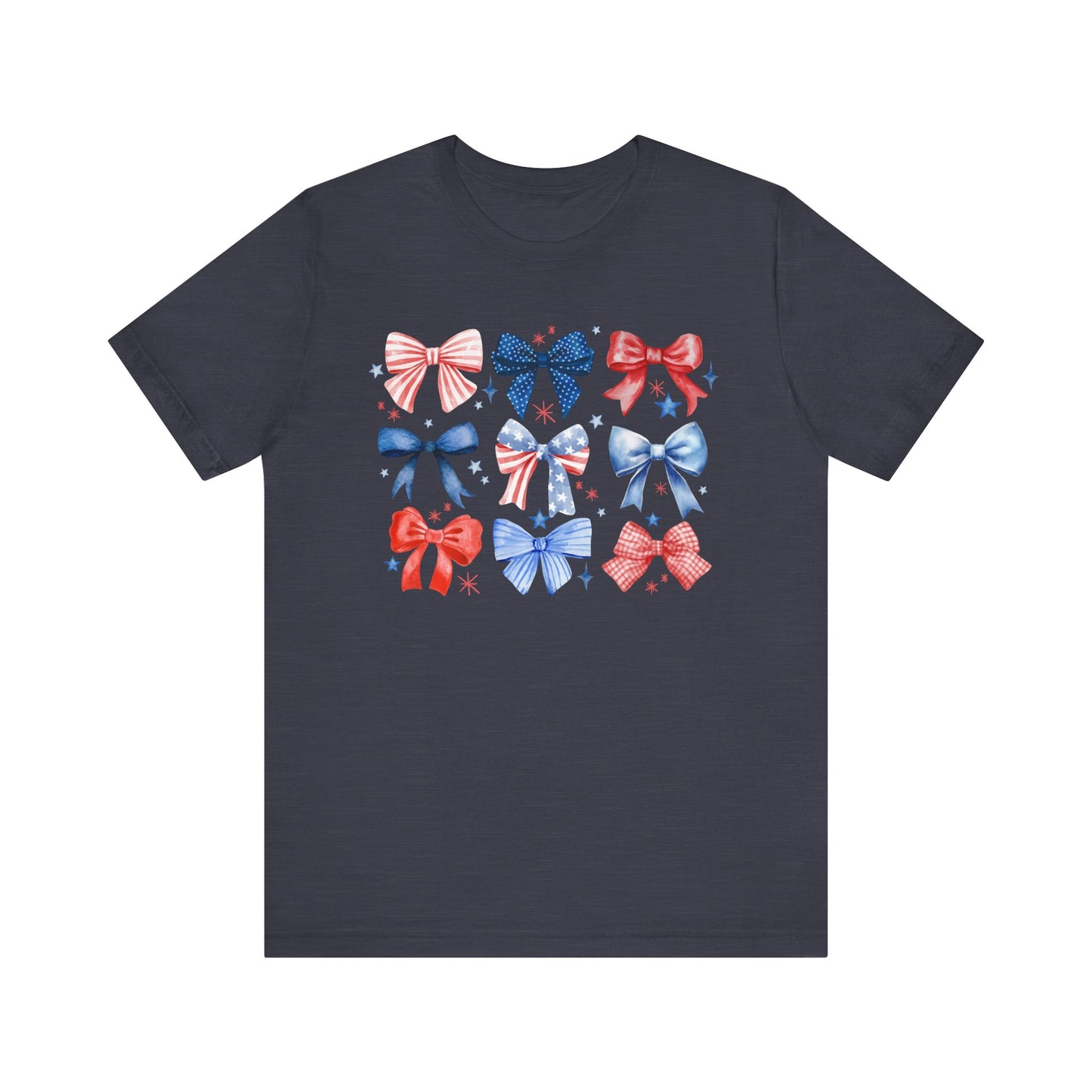 Patriotic Bow Print Tee - Holiday