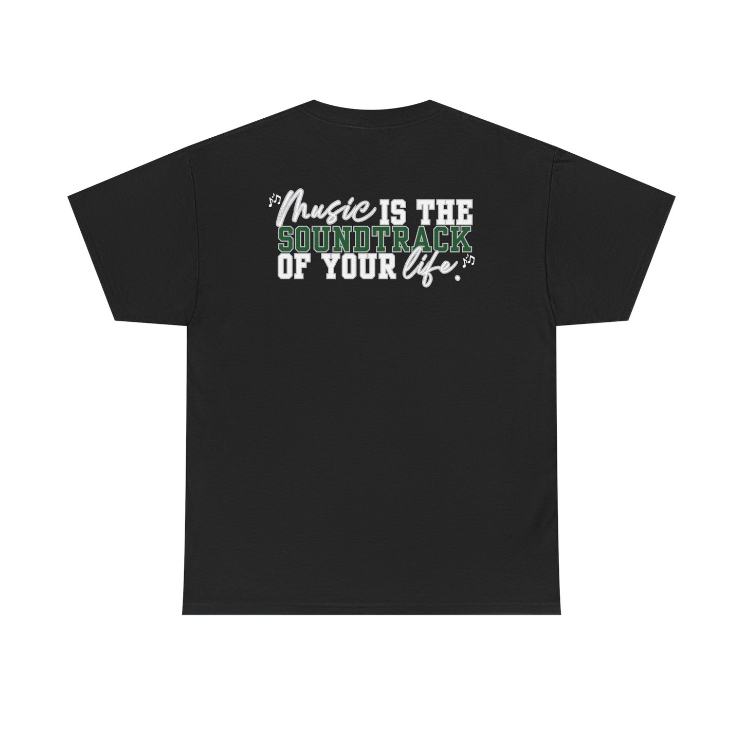 Floyd Music Heavy Cotton Tee - "Music is the Soundtrack of Your Life" Unisex T-Shirt- Personalized