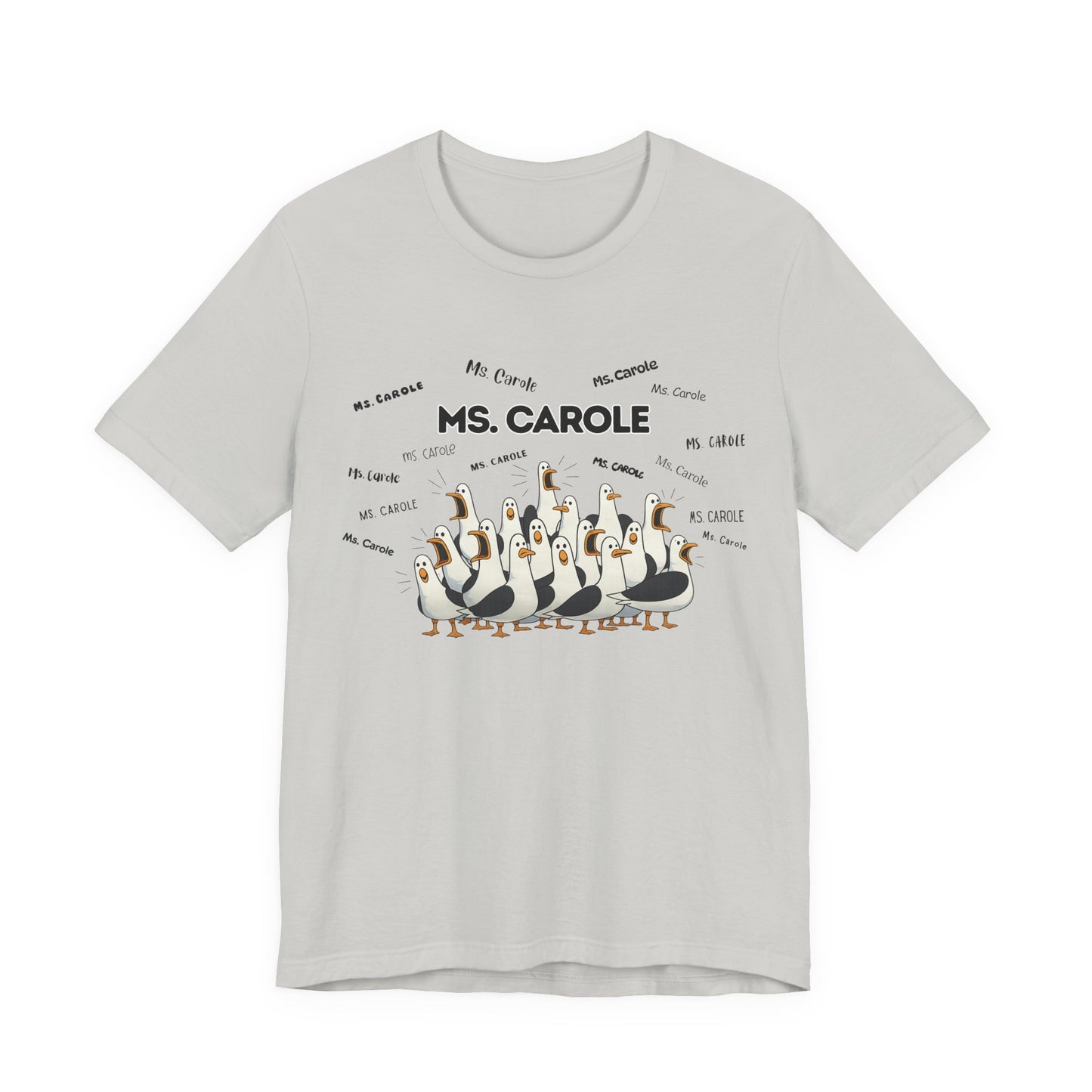 Ms. Carole Penguin Choir T-Shirt — Funny Teacher Personalized Tee
