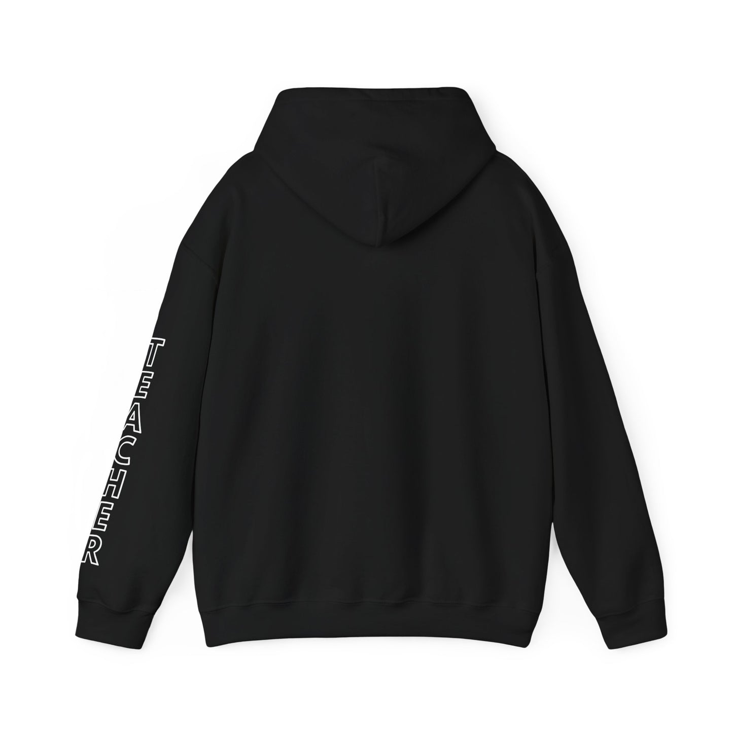 Moriches Teacher Simple Design Hoodie w/ Teacher on Sleeve - Cozy Unisex Sweatshirt