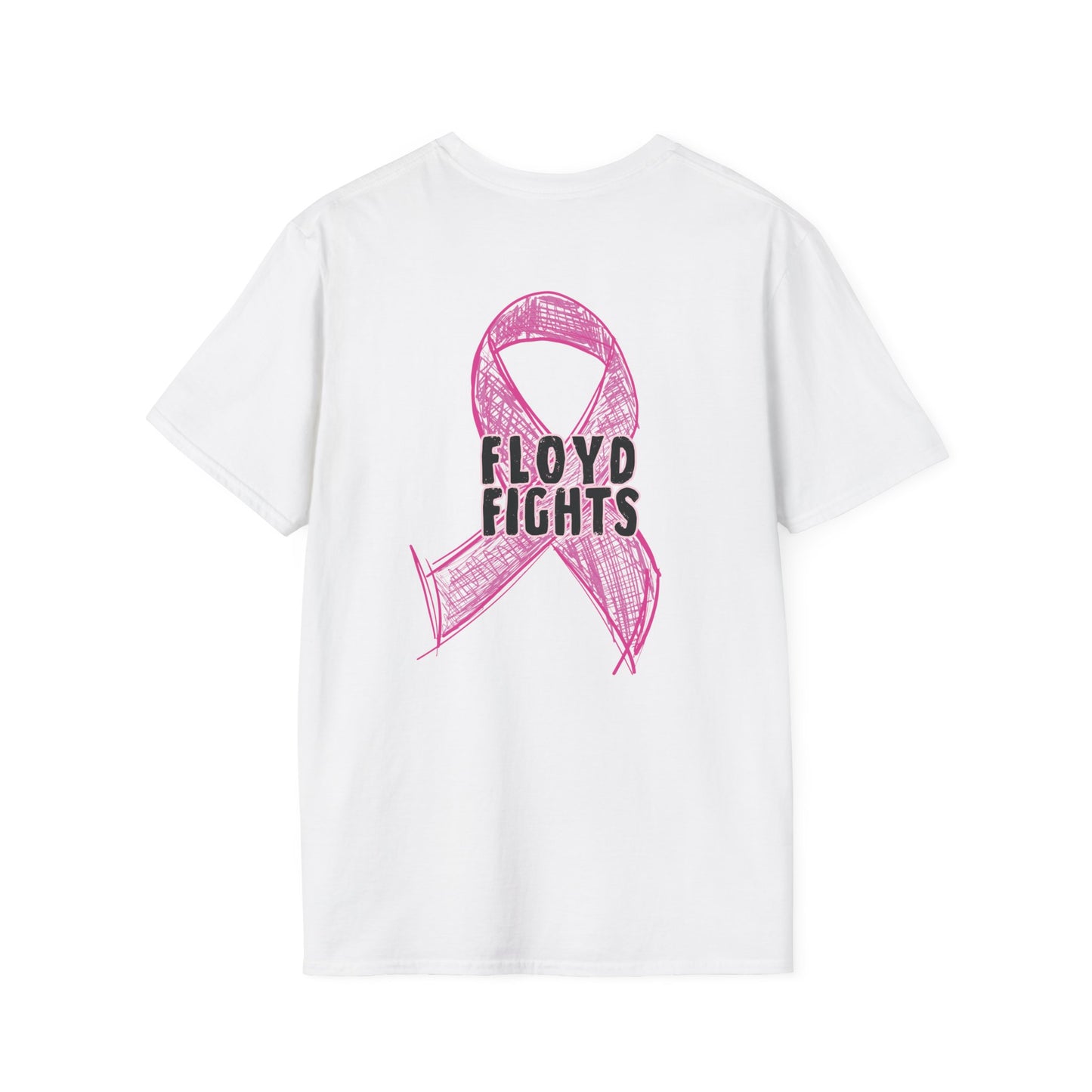 FLOYD FIGHTS Ribbon Breast Cancer Awareness T-Shirt | Softstyle Tee