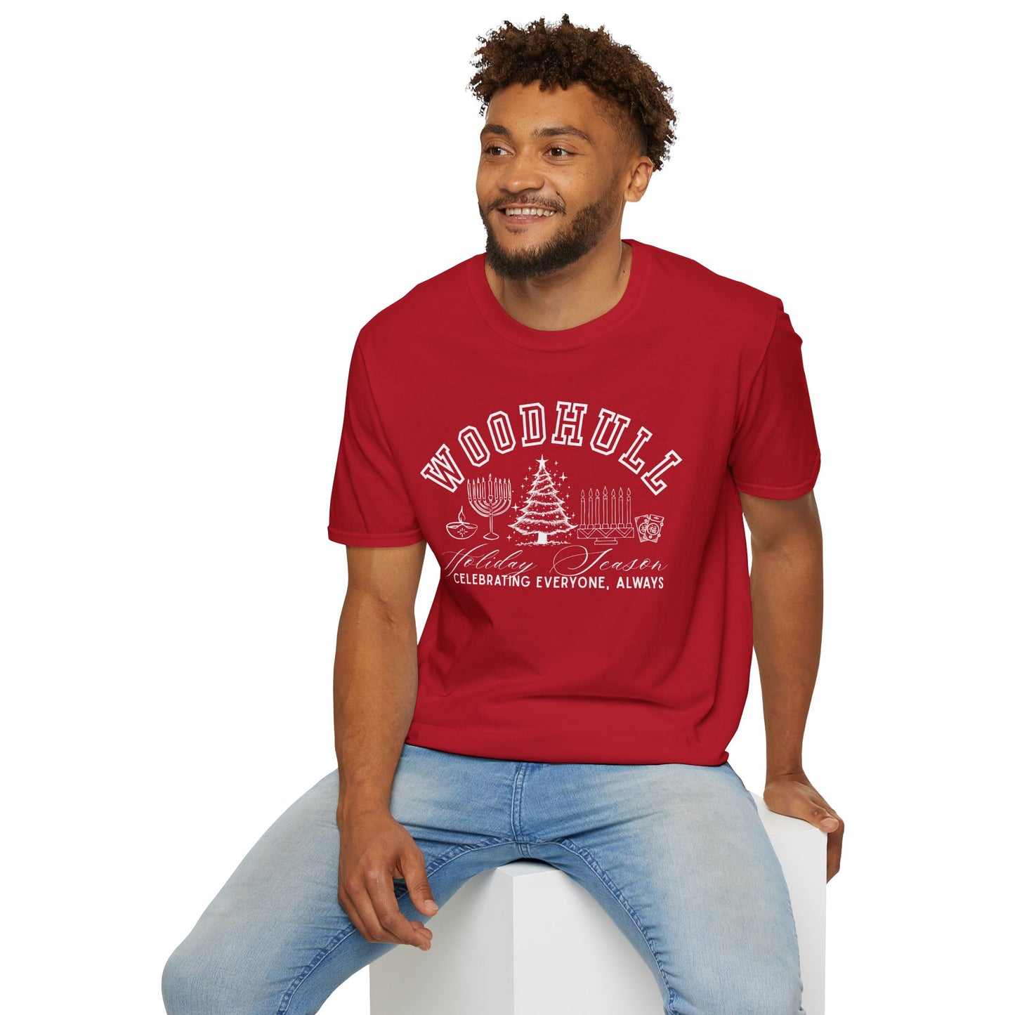 Woodhull- Celebrating Everyone, Always Holiday T-Shirt (Christmas)