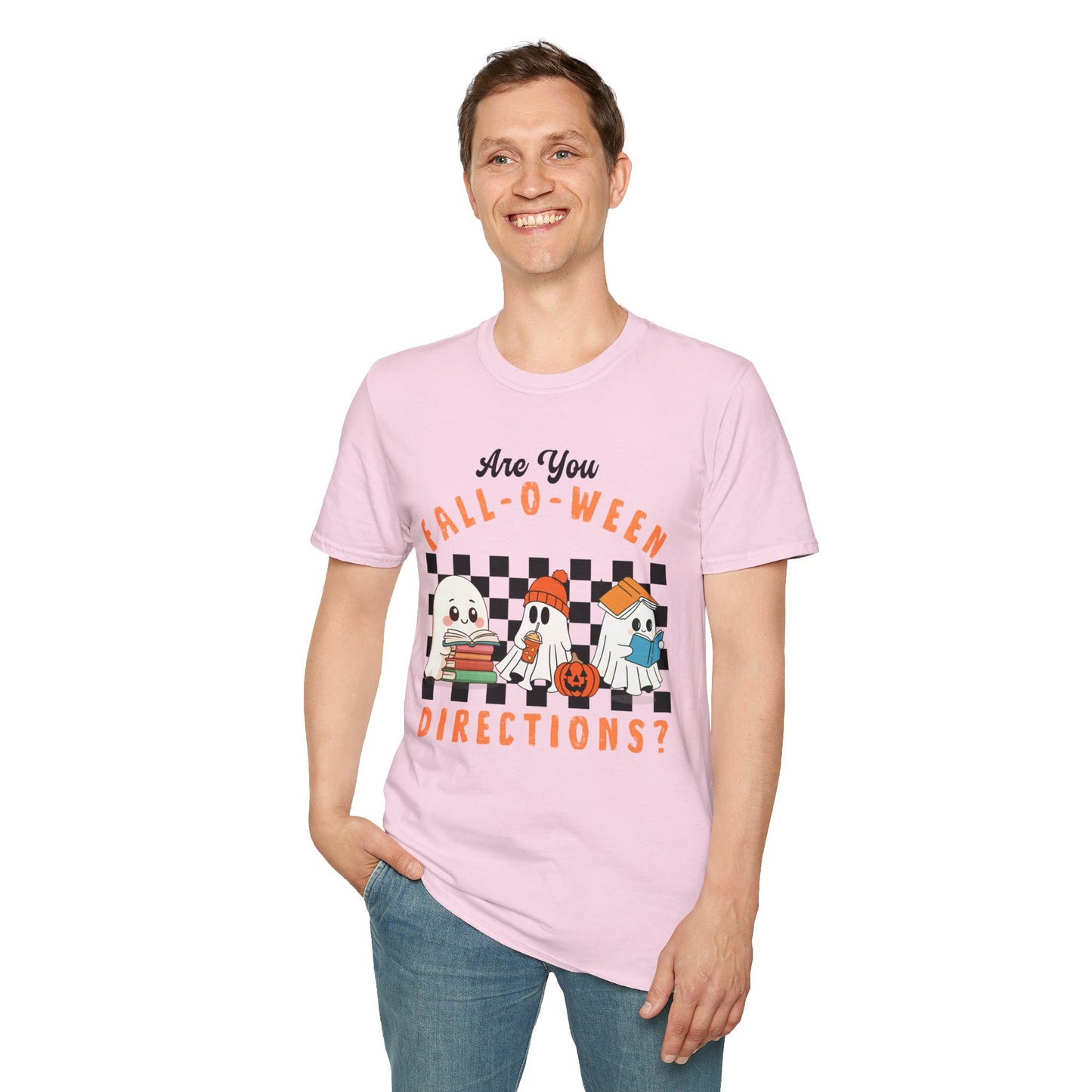 Whimsical Fall-O-Ween Teacher T-Shirt - Holiday- Softstyle Unisex Tee