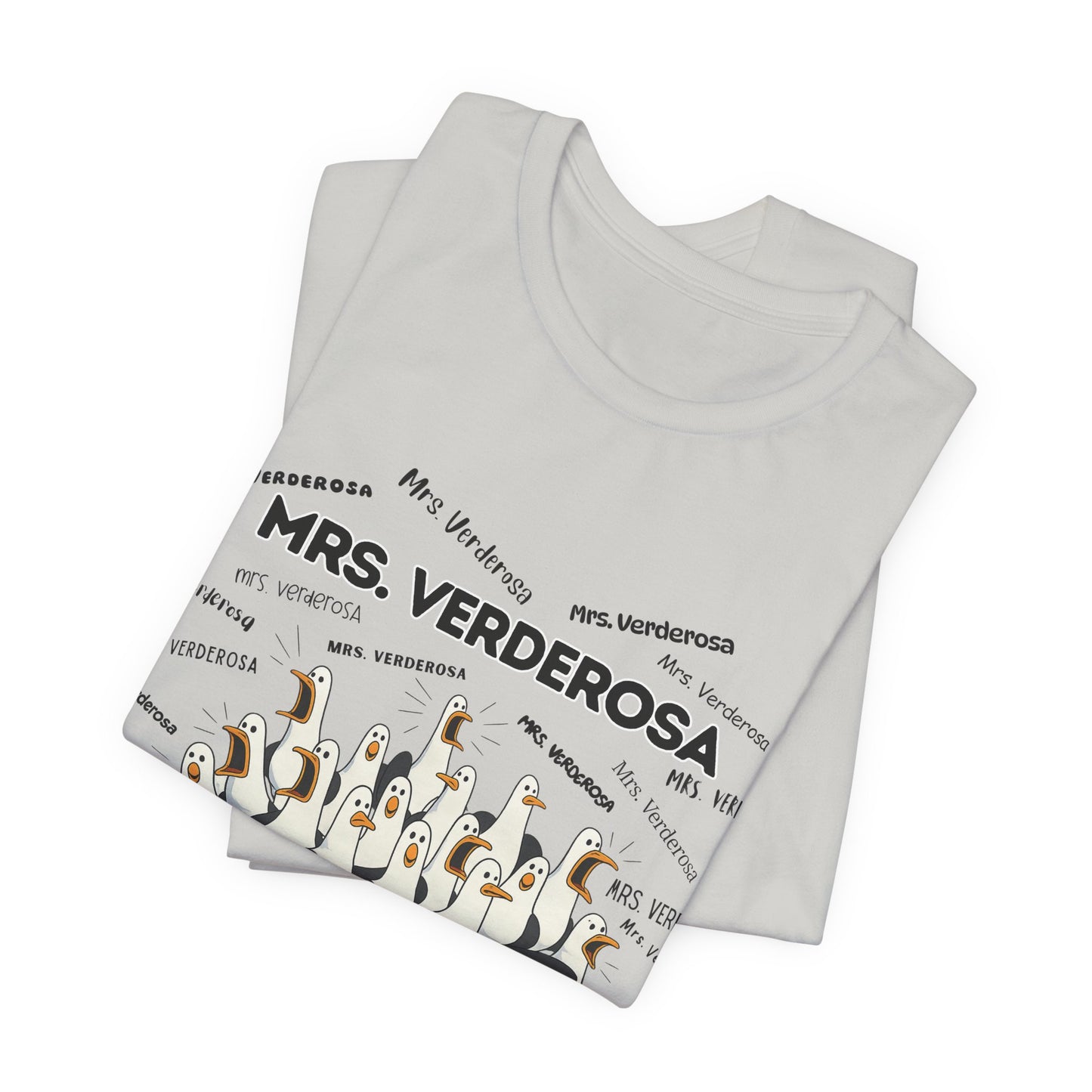 Mrs. Verderosa Penguin Choir T-Shirt — Funny Teacher Personalized Tee