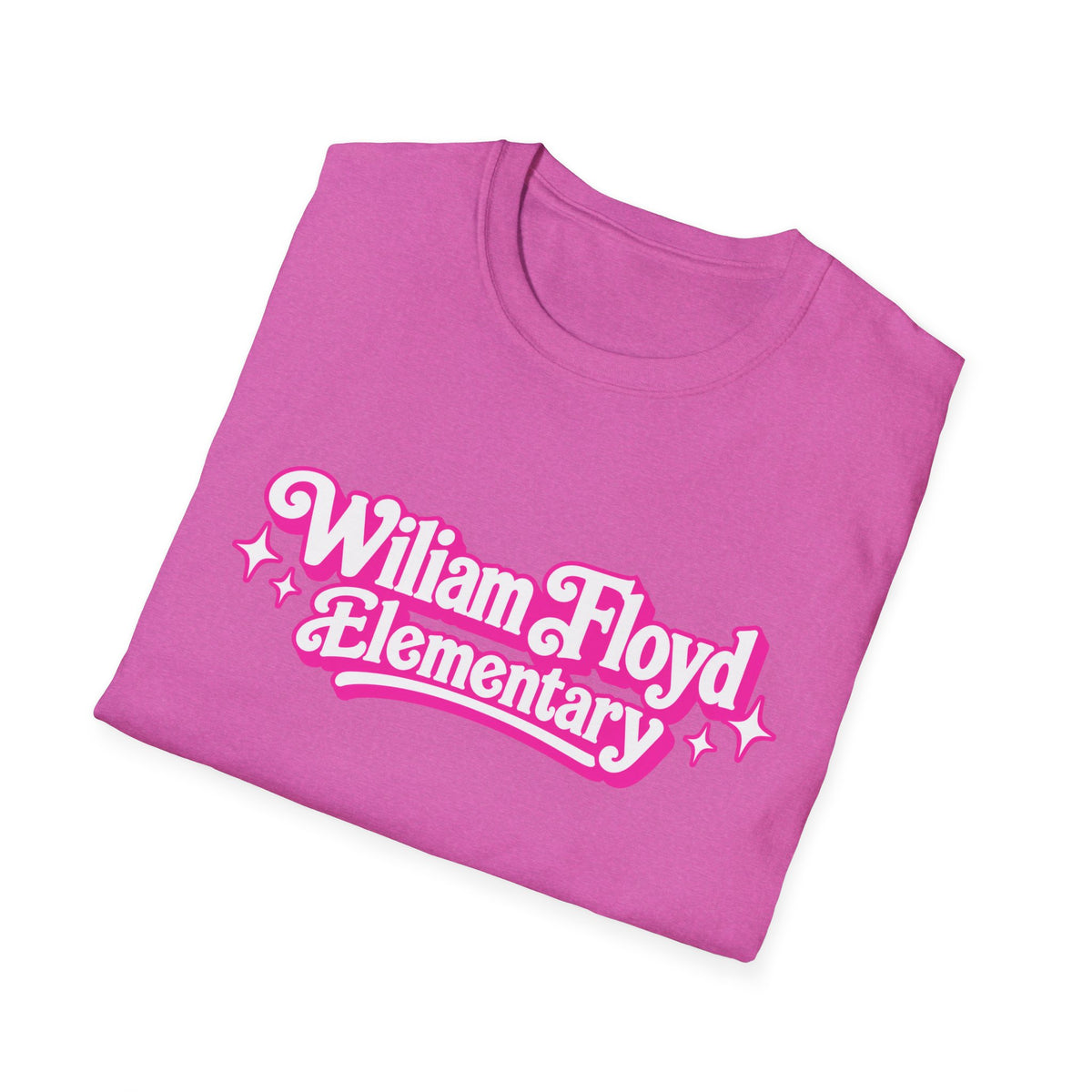 WFE Barbie (w/sparkles) -Breast Cancer Awareness Tee, Unisex Softstyle T-Shirt