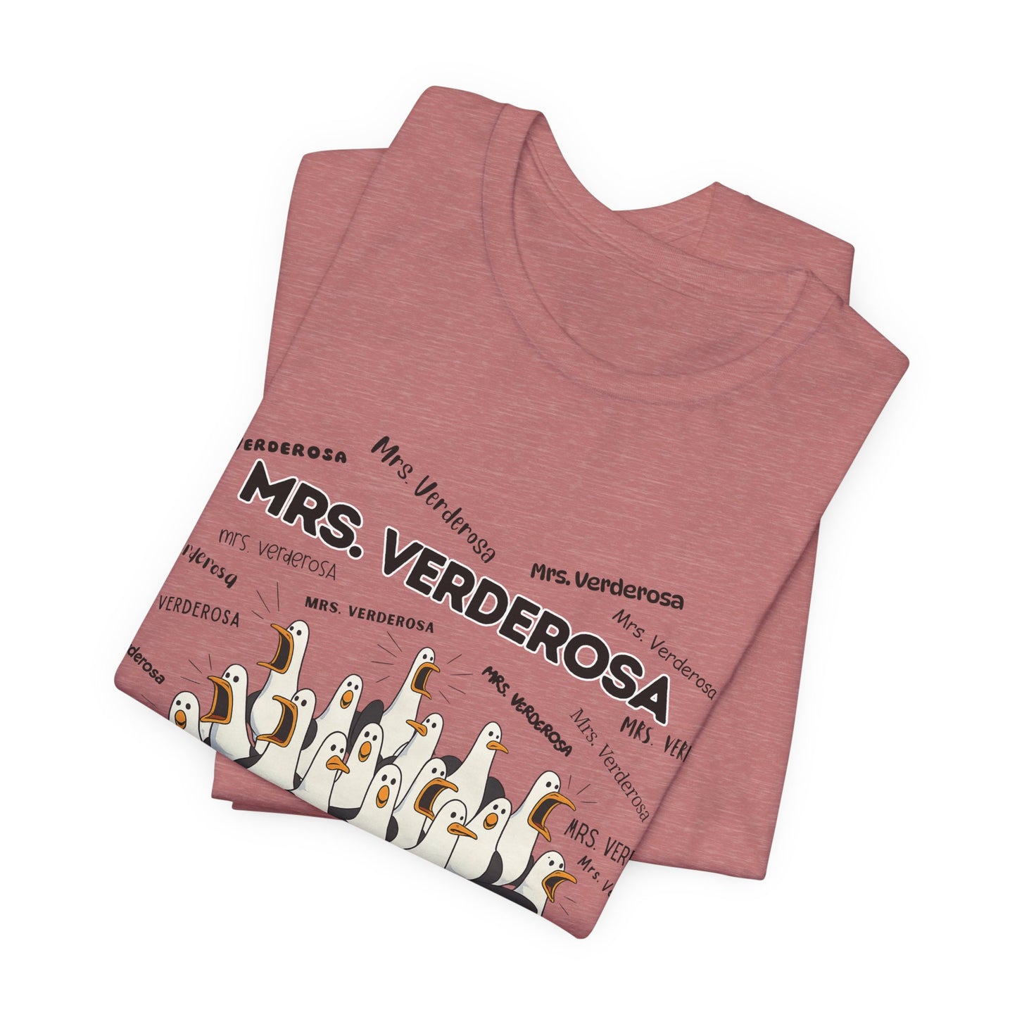 Mrs. Verderosa Penguin Choir T-Shirt — Funny Teacher Personalized Tee
