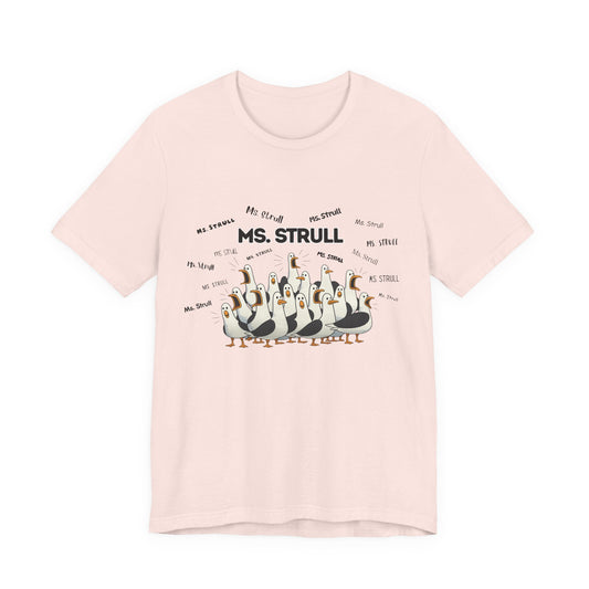 Mrs. Strull Penguin Choir T-Shirt — Funny Teacher Personalized Tee