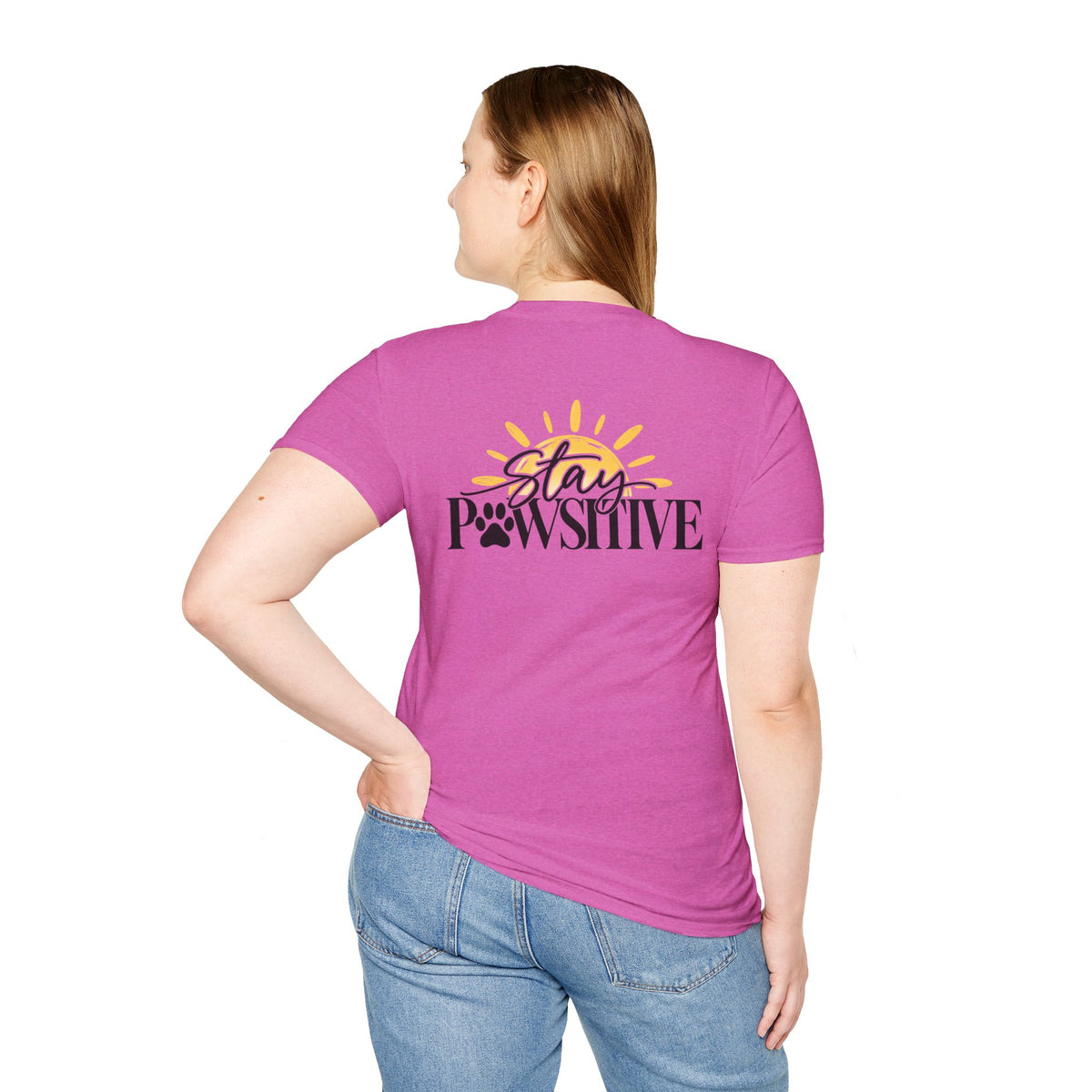 Hound & Home "Stay Pawsitive" — T-Shirt