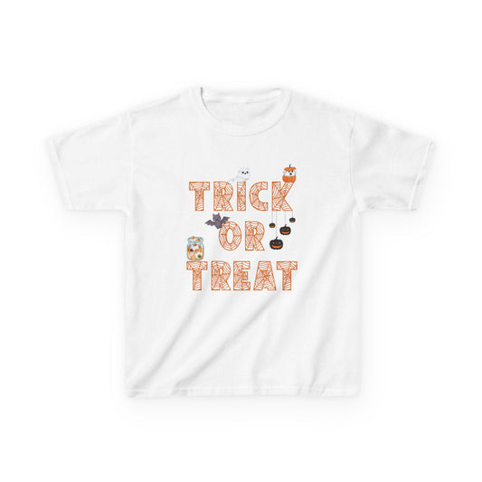 Trick or Treat Kids Tee, Halloween Shirt for Kids