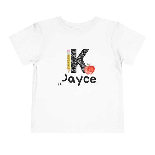 Jayce- K- Personalized Toddler Tee - Back to School Collection